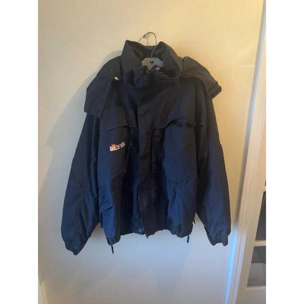 5.11 Tactical Jacket Men's XL Blue Waterproof Hooded Parka Softshell Lined Coat